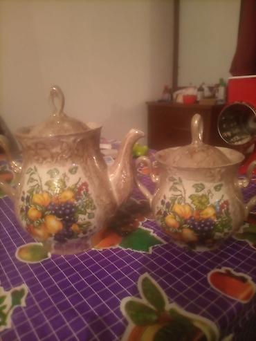 caydanlar: Çay dəsti, rəng - Qəhvəyi, Keramika — 1