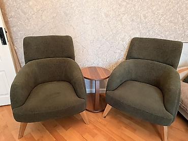 sdullar: Məhsul: 2 ədəd rahat lounge kreslosu - Rəng: Zeytun-yaşıl — 1