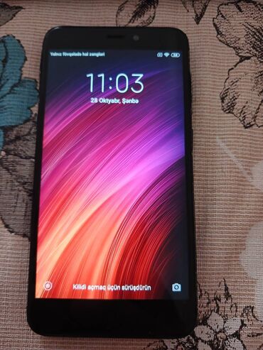 asus telefon: Xiaomi Redmi 4X, 32 GB, rəng - Qara, 
 Düyməli, Sensor, Barmaq izi