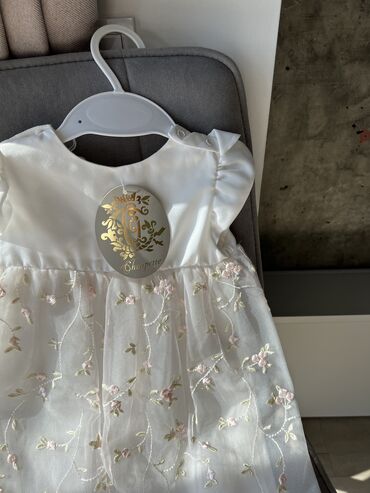 Платья: Детское платье, цвет - Белый, Новый — 5