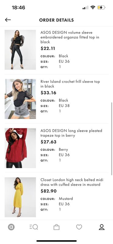 Ziyafət donları: Asosdan alinib. Ingiltereden getirilib. Alış qiymətlərini qeyd edirem — 12