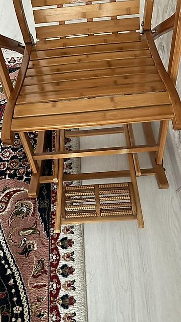 продам шезлонг: Кресла-качалка, Новый, Самовывоз, цвет - Коричневый — 4