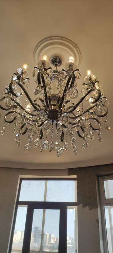 Çılçıraq, 8 lampa, Xrustal