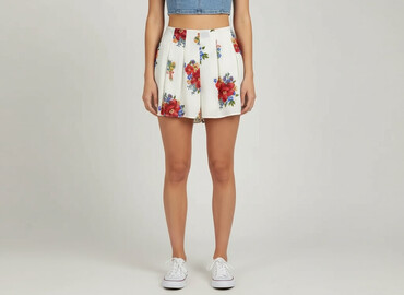 spódnice plisowane szara midi: PrettyLittleThing, Women`s skirt, size S