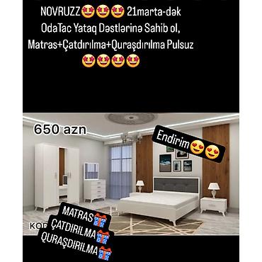 Yataq otağı dəstləri: İkinəfərlik çarpayı, Dolab, Komod, 2 tumba, Rusiya, Yeni — 7