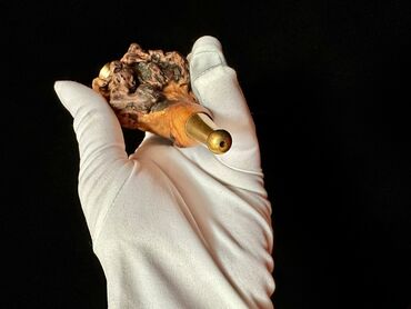 Qəlyan, vayp və aksesuarları: Qeyri-adi dizayna malik, əl işi taxta tənbəki. Ağac kökündən — 6