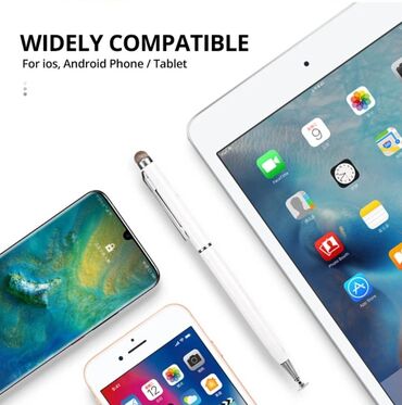 Stiluslar: Qırmızı, qara ağ və boz rənglərdə olan bu universal stylus qələmləri — 9