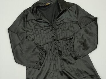 czarne bluzki z długim rękawem: Blouse, S (EU 36), condition - Very good