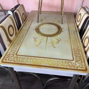 Masa və oturacaq dəstləri: Mətbəx üçün, Yeni, Açılan, Dördbucaq masa, 4 stul — 24