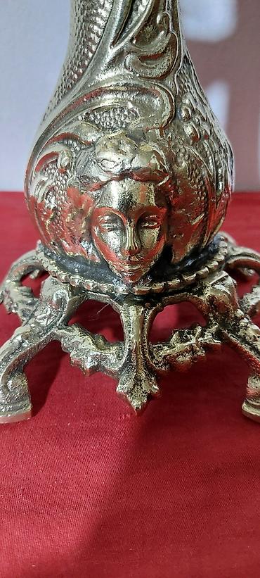 tort ucun şamlar: Şamdan 7 gözlü, materialı: bronza, hündürlüyü 50cm — 3