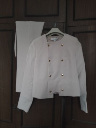 грация капсулы для похудения: İPEKYOL qadın kostyumu - Rəng: açıq krem/şampan - Dəst: jaket + eyni