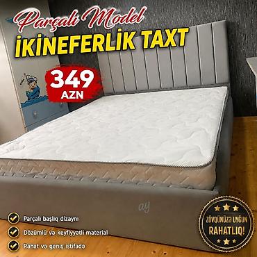 taxta doşəmə: İkineferlik taxt – Parçalı model - Parçalı başlıq dizaynı ilə müasir — 1