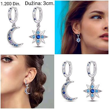 srebrne karike: Elegantne posrebrene naušnice od hirurskog čelika sa žigom S925 – — 2