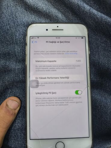 telefon platasi nedir: IPhone 8 Plus, Ağ, Qırıq