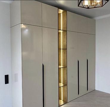 Кухонные гарнитуры: Кухонный гарнитур, цвет - Серый, МДФ — 34