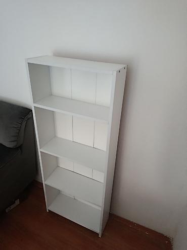 tv komode ikea: Bela polica za knjige/odlaganje – 4 nivoa - Materijal: furnirana — 2
