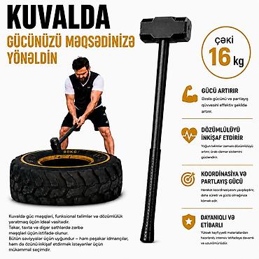 Спорт и отдых: №: 3814 Məhsulun adı: İdman kuvaldası 2348450, 16 kq Brend: No Brand — 1