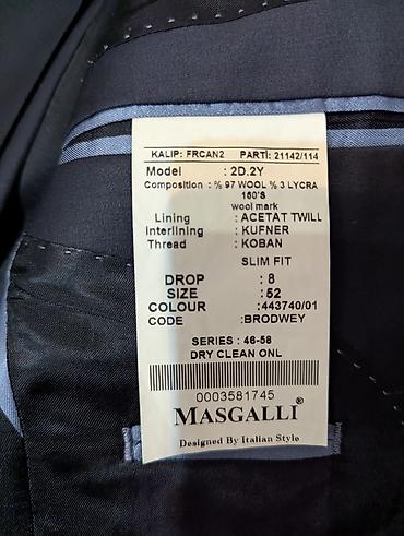 бордовый: Продается костюм Masgalli (52 размер) Комплектация: пиджак, брюки — 5