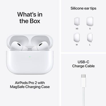 Mikrofonlar: İşlənmiş Simsiz (Bluetooth) Qulaqcıqlar, Apple, rəng - Ağ
