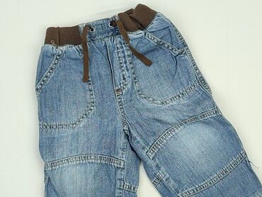 jeansy mom fit pull and bear: Spodnie jeansowe, 12-18 m, stan - Dobry