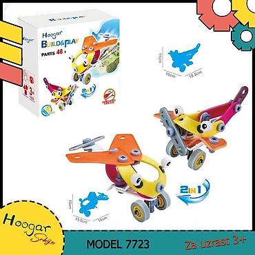 hm duks: Konstruktor set 2 u 1 – avion - Mali konstruktor set avion sa 48 — 1