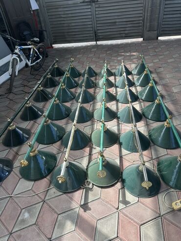 ткань для бильярдного стола: Лампы для бильярдных столов, классический английский стиль. -