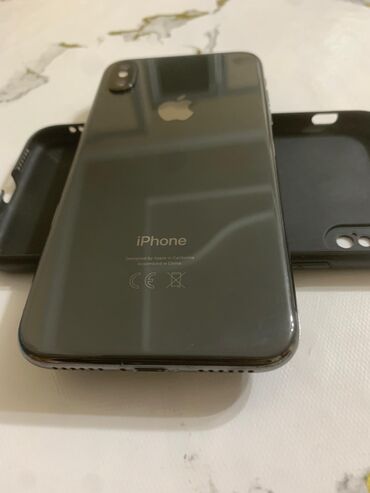 Apple iPhone: IPhone X, 64 ГБ, Jet Black, Защитное стекло, 100 %