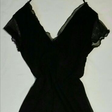 haljina bez ledja grudnjak: L (EU 40), bоја - Crna, Drugi stil, Drugi tip rukava