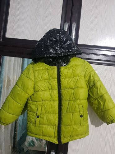 детская куртка деми: Комплект, цвет - Зеленый, Б/у