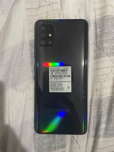 купить игровой ноутбук бишкек: Samsung Galaxy A51, Колдонулган, 128 ГБ, түсү - Кара