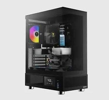 Ostali kompjuterski delovi: PC kućište s RGB ventilatorima i prednjim LCD ekranom - Tip: midi/ATX — 20