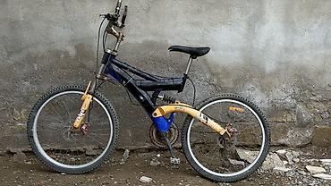 teker velosiped: Dağ velosipedi – 24" təkərli, ikili amortizasiya təkərlər yaxşı — 4