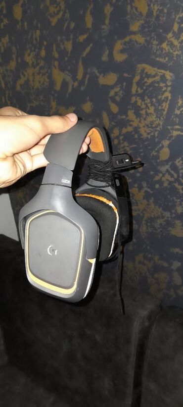 android tv box: Logitech G231 seriyası oyun qulaqlığı - Rəng: boz-narıncı detallarla