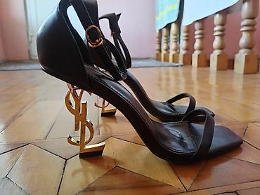 qelyan topdan: Məhsul: Qadın yüksək dabanlı sandal - Rəng: Qara - Dizayn: Zərif — 2