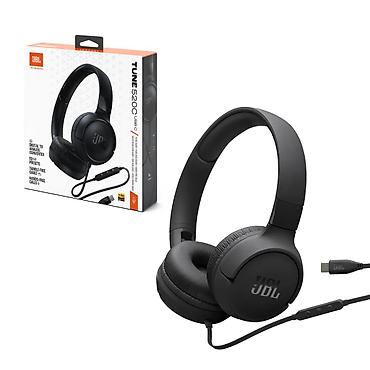 ses guc: JBL Tune 520C USB-C Wired Black – Hi-Res Audio, Pure Bass qulaqlıq — 2