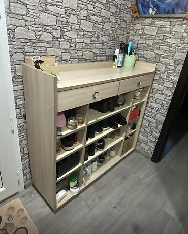 Dolablar: Ayaqqabı dolabı – çox bölməli, üstü konsol tipli - Material: Açıq — 1