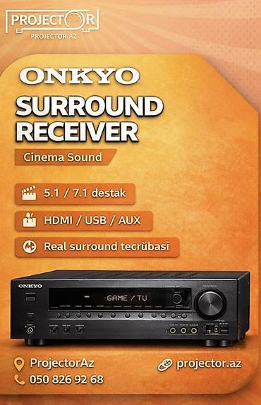 ses güclendirici: ONKYO Surround Receiver – kino səsi üçün - 5.1 / 7.1 dəstək - HDMI / — 1