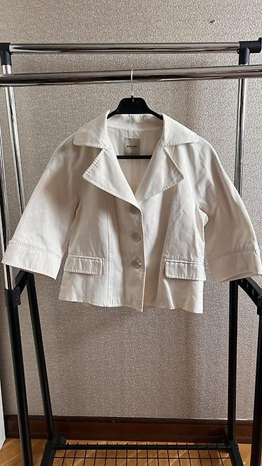 oversize jaket: Qısa kəsimli ağ jaket – BESSINI - Brend: Bessini (etiketdə — 1