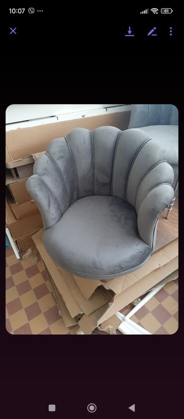 Fotelje: ⭐️Fotelja Shell ⭐️Cena 160e ⭐️Visina fotelje je 100 cm Sirina je 79cm na lalafo.rs — 6 Fotelje: ⭐️Fotelja Shell ⭐️Cena 160e ⭐️Visina fotelje je 100 cm Sirina je 79cm — 6