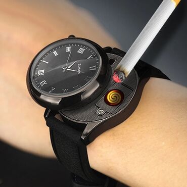 часы для настоящих мужчин: Уникальные инновационные USB зарядные часы с зажигалкой Представляем
