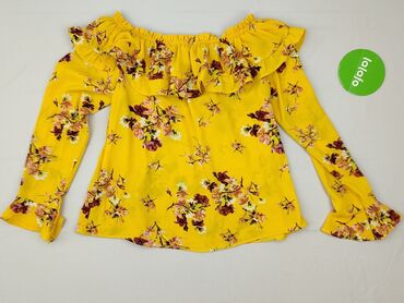 srebrne paski do sukienki: H&M, Bluzka damska, rozmiar S