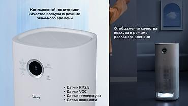 датчик качества воздуха: Воздухоочиститель MiJia Напольный, 50-70 м², НЕРА — 10
