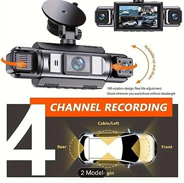 avtomobil ucun soba: 4 Linzalı Avtomobil DVR Kamera Sistemi Xüsusiyyətlər: - 4 kanal eyni — 3