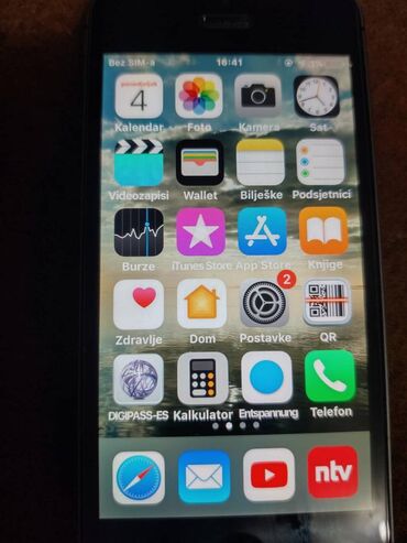 Apple iPhone: Apple iPhone iPhone 5, 16 GB, Matte Silver, Otisak prsta — 2