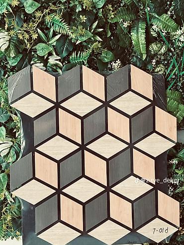 Beton panel divarlar: Dekorativ MDF 50"50yə dekorlar - Tətbiq sahəsi: qonaq otağı, yataq — 1