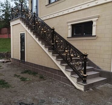 Изготовление перил: Изготовление перил Материал: Кованное железо, Наружные, Бесплатная доставка — 4