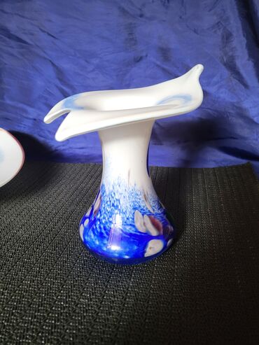 Kuhinjski setovi: Murano nov komplet za na sto,rucni rad iz 70ih. Set tanjir za — 14