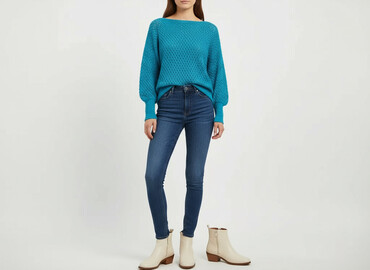 bluzki z krótkim rękawem oversize: Светр жіночий, розмір L