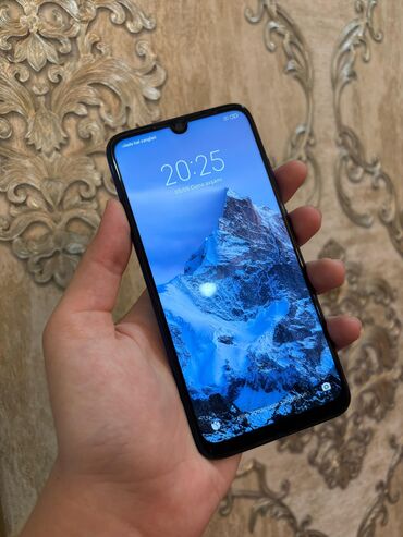 ikinci əl telefonlar: Xiaomi Redmi Note 7, 128 ГБ, цвет - Синий, 
 Сенсорный, Отпечаток пальца, Две SIM карты