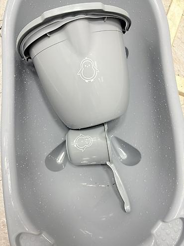 plastik vanna: Uşaq vannası dəsti Boz rəngdə uşaq vannası. Heç bir problemi yoxdur — 2